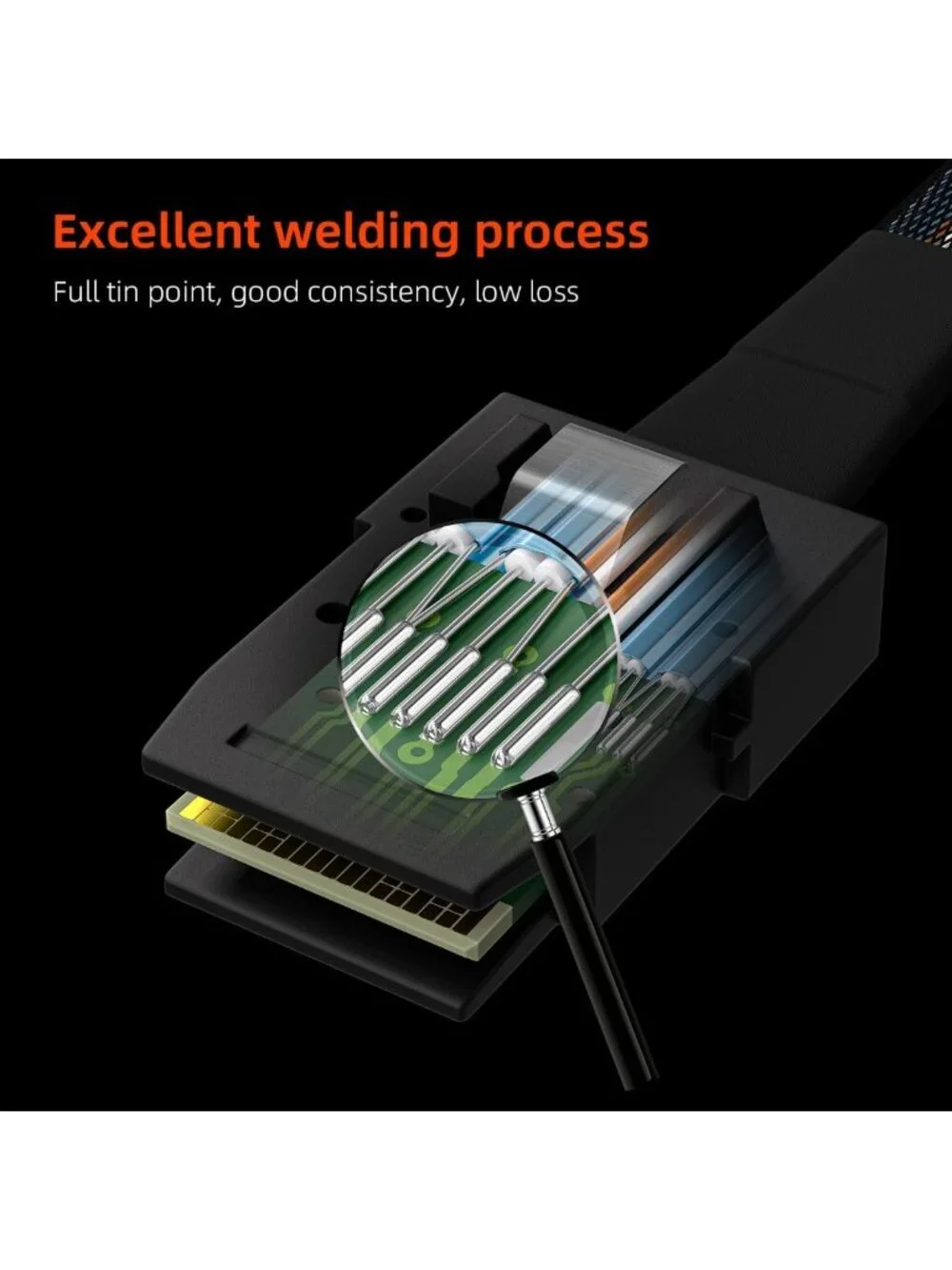 3.3FT Internal Mini SAS Cable SFF-8087 to SFF-8087 for High-Speed Data Transfer
